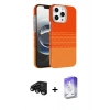 MARSİLYAN™- iPhone 15 Pro Max Kılıf Doruk Serisi - Siyah Bilvis 5in1 3D Magic Cam Ekran Koruyucu + Raze Metal Kamera Lens - SH