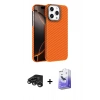 MARSİLYAN™- iPhone 15 Pro Max Kılıf Doruk Serisi - Siyah Bilvis 5in1 5D Magic Hayalet Cam Ekran Koruyucu + Raze Metal Kamera Lens - TMGI