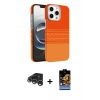 MARSİLYAN™- iPhone 15 Pro Max Kılıf Doruk Serisi - Siyah Buffer Hayalet Cam Ekran Koruyucu + Raze Metal Kamera Lens - GS