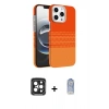 MARSİLYAN™- iPhone 15 Pro Max Kılıf Doruk Serisi - Siyah Joko Magic 5D Cam + PVD Metal Kamera Lens - SH