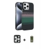 MARSİLYAN™- iPhone 15 Pro Max Kılıf Doruk Serisi - Siyah Joko Magic 5D Hayalet Cam + PVD Metal Kamera Lens - LT