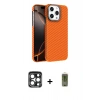 MARSİLYAN™- iPhone 15 Pro Max Kılıf Doruk Serisi - Siyah Joko Magic 5D Hayalet Cam + PVD Metal Kamera Lens - LT
