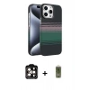 MARSİLYAN™- iPhone 15 Pro Max Kılıf Doruk Serisi - Siyah Joko Magic 5D Hayalet Cam + PVD Metal Kamera Lens - TU
