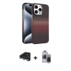 MARSİLYAN™- iPhone 15 Pro Max Kılıf Doruk Serisi - Siyah Vanessa Magic Hayalet Cam + Raze Metal Kamera Lens - LT