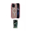 MARSİLYAN™- iPhone 15 Pro Max Kılıf Eksen Çizgi - Şeffaf 360 Full Body Arka Koruyucu