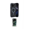 MARSİLYAN™- iPhone 15 Pro Max Kılıf Eksen Çizgi - Şeffaf 360 Full Body Arka Koruyucu