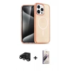 MARSİLYAN™- iPhone 15 Pro Max Kılıf Eksen Doku Koleksiyonu - Siyah Bilvis 3D Mat Cam Ekran Koruyucu + Siyah Raze Metal Kamera Lens