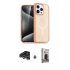 MARSİLYAN™- iPhone 15 Pro Max Kılıf Eksen Doku Koleksiyonu - Siyah Bilvis Hayalet Cam Ekran Koruyucu + Raze Metal Kamera Lens - GS