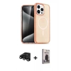 MARSİLYAN™- iPhone 15 Pro Max Kılıf Eksen Doku Koleksiyonu - Siyah Bilvis Hayalet Cam Ekran Koruyucu + Raze Metal Kamera Lens - SH