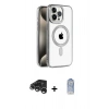 MARSİLYAN™- iPhone 15 Pro Max Kılıf Eksen Form Koleksiyonu - Siyah Joko Magic 5D Cam + Raze Metal Kamera Lens - GS