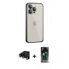 MARSİLYAN™- iPhone 15 Pro Max Kılıf Eksen Form Serisi - Şeffaf 360 Full Body Arka Koruyucu + Raze Metal Kamera Lens - SH