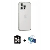 MARSİLYAN™- iPhone 15 Pro Max Kılıf Eksen Form Serisi - Siyah 3D Antistatik Seramik Nano Ekran Koruyucu + PVD Metal Kamera Lens - TU