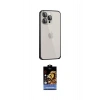 MARSİLYAN™- iPhone 15 Pro Max Kılıf Eksen Form Serisi - Siyah Buffer Hayalet Cam Ekran Koruyucu