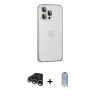 MARSİLYAN™- iPhone 15 Pro Max Kılıf Eksen Form Serisi - Siyah Joko Magic 5D Cam + Raze Metal Kamera Lens - GS