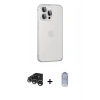 MARSİLYAN™- iPhone 15 Pro Max Kılıf Eksen Form Serisi - Siyah Joko Magic 5D Cam + Raze Metal Kamera Lens - GS