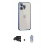 MARSİLYAN™- iPhone 15 Pro Max Kılıf Eksen Form Serisi - Siyah Joko Magic 5D Cam + Raze Metal Kamera Lens - GS
