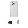 MARSİLYAN™- iPhone 15 Pro Max Kılıf Eksen Form Serisi - Siyah Joko Magic 5D Cam + Raze Metal Kamera Lens - TMGI