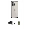 MARSİLYAN™- iPhone 15 Pro Max Kılıf Eksen Form Serisi - Siyah Joko Magic 5D Hayalet Cam + Raze Metal Kamera Lens - GS
