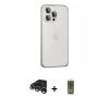 MARSİLYAN™- iPhone 15 Pro Max Kılıf Eksen Form Serisi - Siyah Joko Magic 5D Hayalet Cam + Raze Metal Kamera Lens - GS