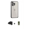 MARSİLYAN™- iPhone 15 Pro Max Kılıf Eksen Form Serisi - Siyah Joko Magic 5D Hayalet Cam + Raze Metal Kamera Lens - SH