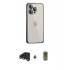 MARSİLYAN™- iPhone 15 Pro Max Kılıf Eksen Form Serisi - Siyah Joko Magic 5D Hayalet Cam + Raze Metal Kamera Lens - TMGI