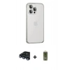MARSİLYAN™- iPhone 15 Pro Max Kılıf Eksen Form Serisi - Siyah Joko Magic 5D Hayalet Cam + Raze Metal Kamera Lens - LT