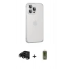 MARSİLYAN™- iPhone 15 Pro Max Kılıf Eksen Form Serisi - Siyah Joko Magic 5D Hayalet Cam + Raze Metal Kamera Lens - SH