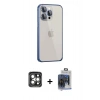 MARSİLYAN™- iPhone 15 Pro Max Kılıf Eksen Form Serisi - Siyah Vanessa Magic Cam + PVD Metal Kamera Lens - GI