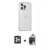 MARSİLYAN™- iPhone 15 Pro Max Kılıf Eksen Form Serisi - Siyah Vanessa Magic Cam + PVD Metal Kamera Lens - GI