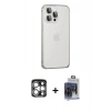 MARSİLYAN™- iPhone 15 Pro Max Kılıf Eksen Form Serisi - Siyah Vanessa Magic Cam + PVD Metal Kamera Lens - GS