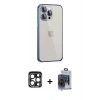 MARSİLYAN™- iPhone 15 Pro Max Kılıf Eksen Form Serisi - Siyah Vanessa Magic Cam + PVD Metal Kamera Lens - LT