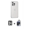 MARSİLYAN™- iPhone 15 Pro Max Kılıf Eksen Form Serisi - Siyah Vanessa Magic Cam + PVD Metal Kamera Lens - LT