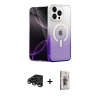 MARSİLYAN™- iPhone 15 Pro Max Kılıf Eksen Minimal Özel Seri - Siyah Bilvis 3D Cam Ekran Koruyucu + Raze Metal Kamera Lens - TMGI