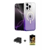 MARSİLYAN™- iPhone 15 Pro Max Kılıf Eksen Minimal Özel Seri - Siyah Buffer Cam Ekran Koruyucu + Raze Metal Kamera Lens - TMGI