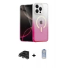MARSİLYAN™- iPhone 15 Pro Max Kılıf Eksen Minimal Özel Seri - Siyah Joko Magic 5D Cam + Raze Metal Kamera Lens - TMGI