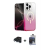 MARSİLYAN™- iPhone 15 Pro Max Kılıf Eksen Minimal Özel Seri - Siyah Vanessa Magic Cam + Raze Metal Kamera Lens - LT