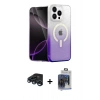 MARSİLYAN™- iPhone 15 Pro Max Kılıf Eksen Minimal Özel Seri - Siyah Vanessa Magic Cam + Raze Metal Kamera Lens - LT