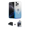 MARSİLYAN™- iPhone 15 Pro Max Kılıf Eksen Minimal Özel Seri - Siyah Vanessa Magic Cam + Raze Metal Kamera Lens - LT