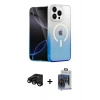 MARSİLYAN™- iPhone 15 Pro Max Kılıf Eksen Minimal Özel Seri - Siyah Vanessa Magic Cam + Raze Metal Kamera Lens - SH