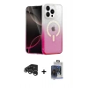 MARSİLYAN™- iPhone 15 Pro Max Kılıf Eksen Minimal Özel Seri - Siyah Vanessa Magic Cam + Raze Metal Kamera Lens - GS