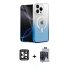 MARSİLYAN™- iPhone 15 Pro Max Kılıf Eksen Minimal Özel Seri - Siyah Vanessa Magic Cam + Siyah PVD Metal Kamera Lens