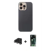 MARSİLYAN™- iPhone 15 Pro Max Kılıf Eksen Prime - Şeffaf 360 Full Body Arka Koruyucu + Raze Metal Kamera Lens - TMGI