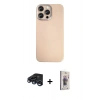 MARSİLYAN™- iPhone 15 Pro Max Kılıf Eksen Prime - Siyah Bilvis 3D Cam Ekran Koruyucu + Raze Metal Kamera Lens - LT