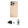 MARSİLYAN™- iPhone 15 Pro Max Kılıf Eksen Prime - Siyah Bilvis Hayalet Cam Ekran Koruyucu + Siyah Raze Metal Kamera Lens