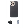 MARSİLYAN™- iPhone 15 Pro Max Kılıf Eksen Prime - Siyah Joko Magic 5D Cam + Raze Metal Kamera Lens - LT