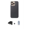 MARSİLYAN™- iPhone 15 Pro Max Kılıf Eksen Prime - Siyah Joko Magic 5D Cam + Raze Metal Kamera Lens - GS