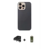 MARSİLYAN™- iPhone 15 Pro Max Kılıf Eksen Prime - Siyah Joko Magic 5D Hayalet Cam + Raze Metal Kamera Lens - GS