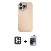 MARSİLYAN™- iPhone 15 Pro Max Kılıf Eksen Prime - Siyah Vanessa Magic Cam + PVD Metal Kamera Lens - GI