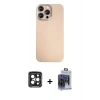 MARSİLYAN™- iPhone 15 Pro Max Kılıf Eksen Prime - Siyah Vanessa Magic Cam + PVD Metal Kamera Lens - SH
