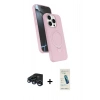 MARSİLYAN™- iPhone 15 Pro Max Kılıf İz Işık Koleksiyonu - Şeffaf Pasifik Cam Ekran Koruyucu + Raze Metal Kamera Lens - LT